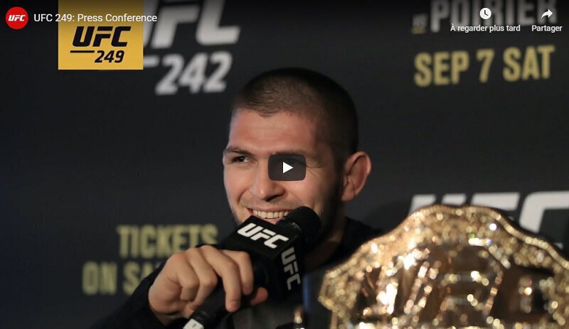 Ufc 249 Khabib Vs Ferguson Suivez La Conférence De Presse En Direct