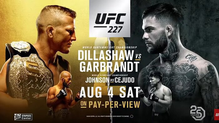 UFC 227 - DILLASHAW Vs GARBRAND 2 - Résultats - Boxemag.com