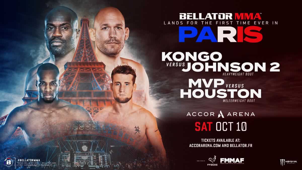 BELLATOR Paris - La carte des combats MMA et Boxe