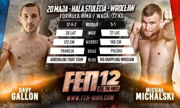 Davy GALLON vs Michał MICHALSKI - Full Fight Video - FEN 12