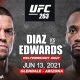 Nate Diaz vs Leon Edwards repoussé à l'UFC 263