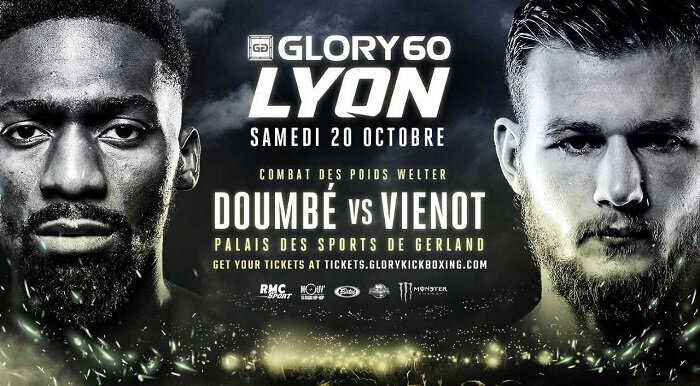 GLORY 60 Lyon - DOUMBE vs VIENOT - Découvrez la carte des combats mise à jour