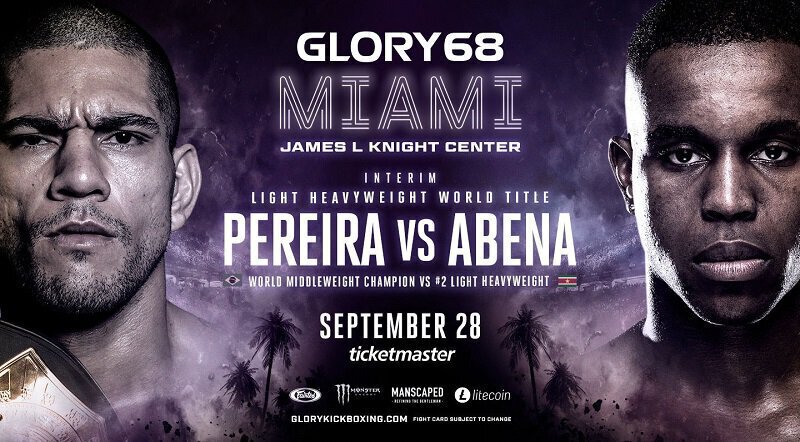 GLORY 68 MIAMI - PEREIRA vs ABENA pour la ceinture Intérim LHW - Fight Card