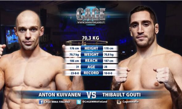 Thibault Gouti vs Anton Kuivanen - Full Fight Video - Cage 33