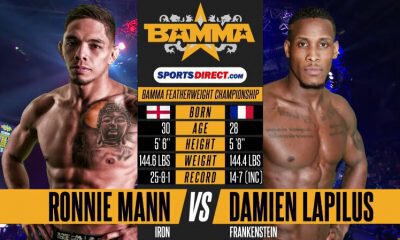 Damien LAPILUS vs Ronnie MANN - Full Fight Video - BAMMA 28