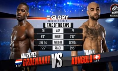 Yoann KONGOLO vs Murthel GROENHART - Full Fight Video - GLORY 31