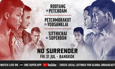 ONE - No Surrender - La Carte des combats complète avec Sitthichai et Yodsanklai