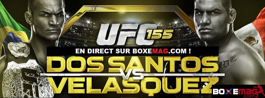 UFC 155 - Dos Santos vs Velasquez 2 - Video Replay.