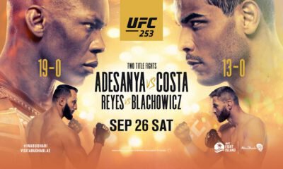 UFC 253 - Adesanya vs Costa - Résultats des combats