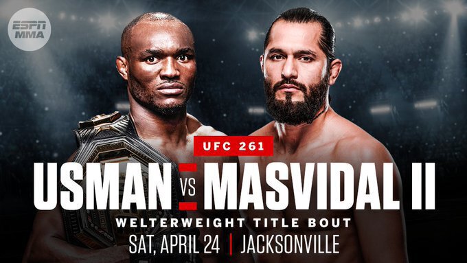 Usman vs Masvidal 2 officialisé pour le combat vedette de l'UFC 261