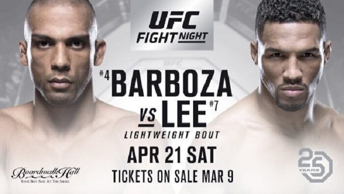 UFC Fight Night 128 - BARBOZA Vs LEE - Les Résultats