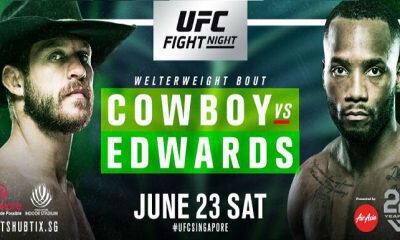 UFC Singapour - Cerrone vs Edwards - Résultats