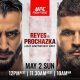 UFC Vegas 25 Résultats - Reyes vs Prochazka
