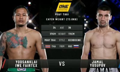 YODSANKLAI IWE Fairtex vs. Jamal YUSUPOV - Full Fight Video - ONE