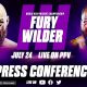 Tyson Fury vs Deontay Wilder 3 - Suivez la nouvelle conférence de presse en Direct