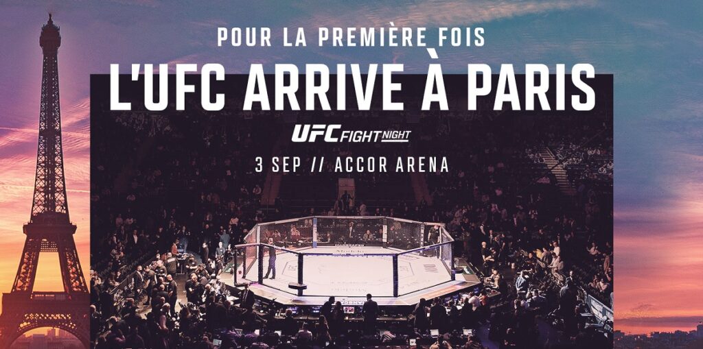 C'est officiel, l'UFC sera à Paris le 3 septembre