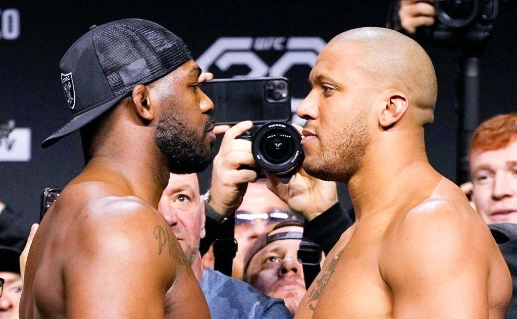 Video UFC 285: Jon Jones Et Ciryl Gane Face à Face Pour La Dernière ...